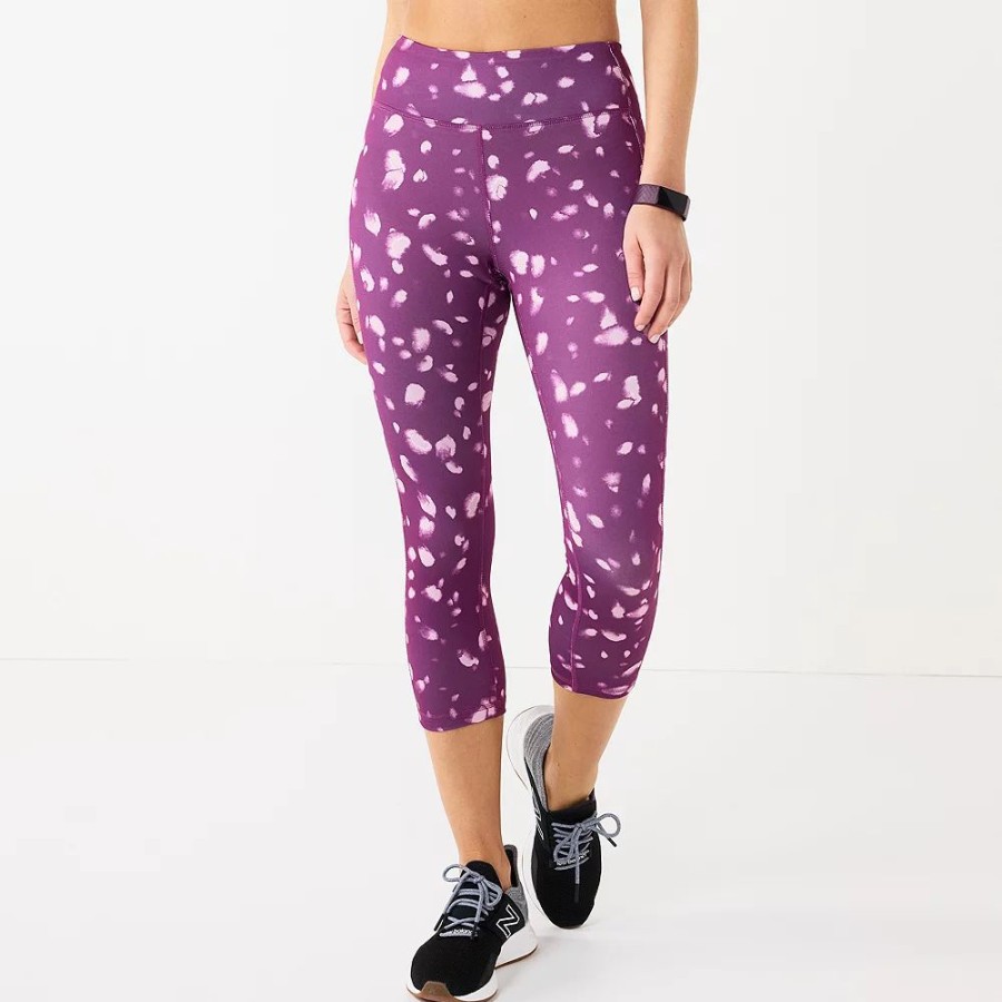 Crops & Capris * | Petite Tek Gear Core High-Waisted Capri Leggings