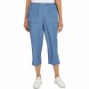 Crops & Capris * | Women'S Alfred Dunner Button Cuff Capri Pants