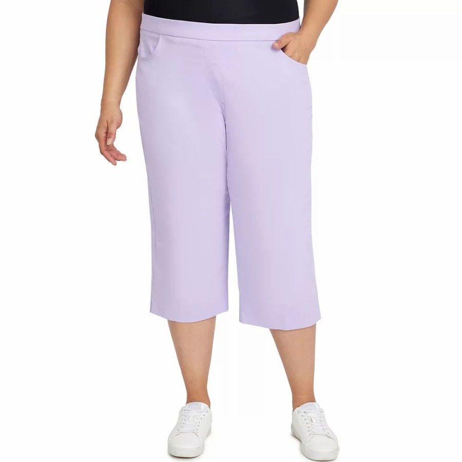 Crops & Capris * | Plus Alfred Dunner Allure Capri Pants