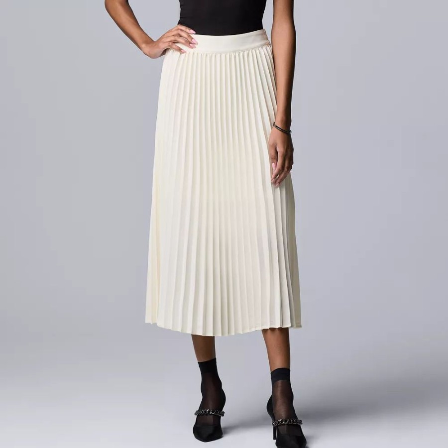 Skirts & Skorts * | Women'S Simply Vera Vera Wang Pleated Skirt