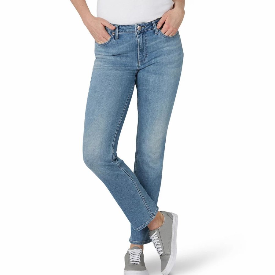 Jeans * | Petite Lee Legendary Straight Leg Jeans