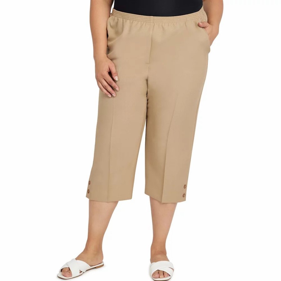 Crops & Capris * | Plus Size Alfred Dunner Classic Capri Pull-On Pants