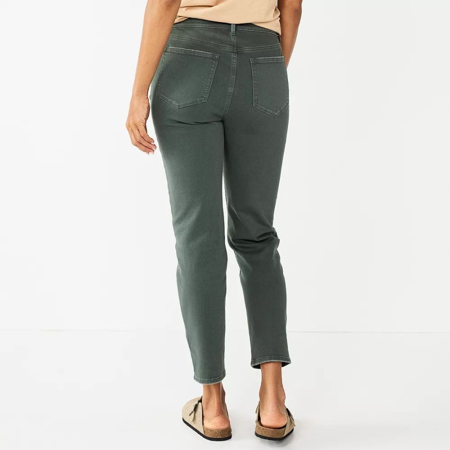 Jeans * | Women'S Sonoma Goods For Life High-Waisted Boyfriend Jeans