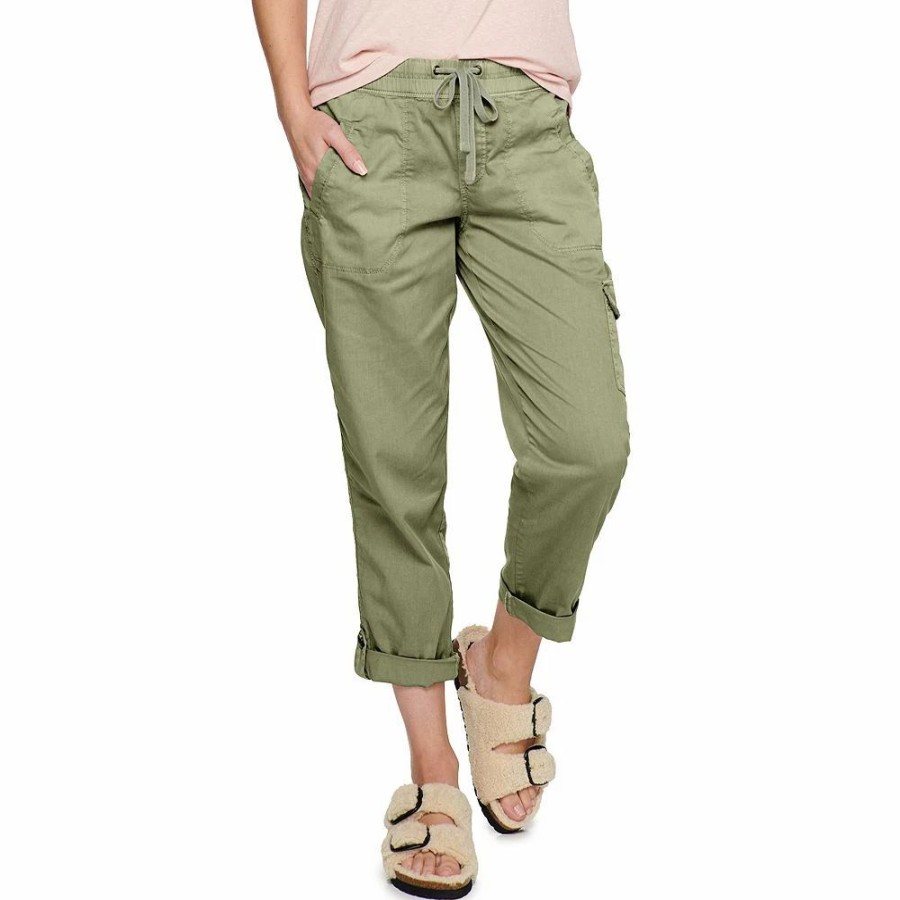 Crops & Capris * | Women'S Sonoma Goods For Life Comfort Waist Utility Capri Pants