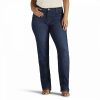 Jeans * | Plus Size Lee Instantly Slims Straight-Leg Jeans