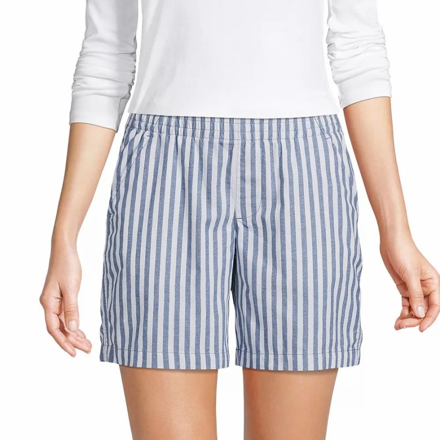 Shorts * | Petite Lands' End Pull-On Chino Shorts