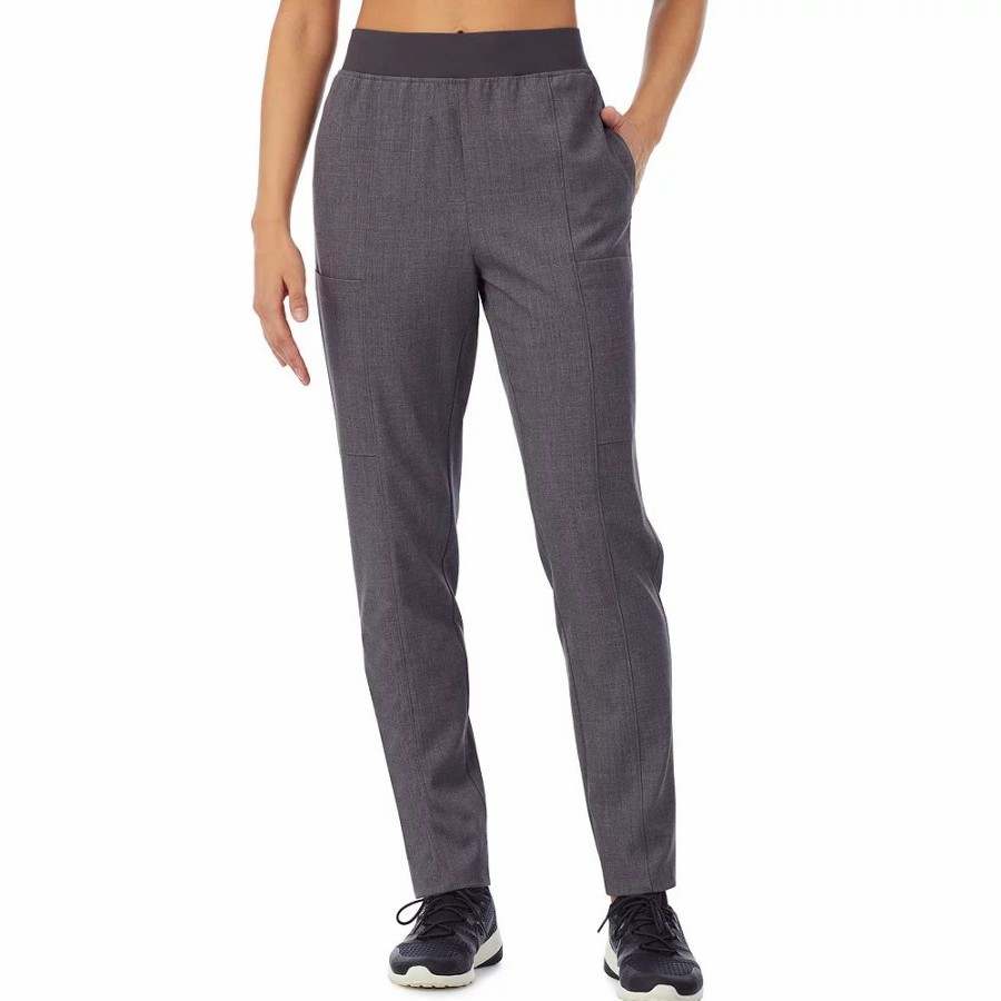 Pants * | Petite Cuddl Duds Scrubs 4-Pocket Slim Pants