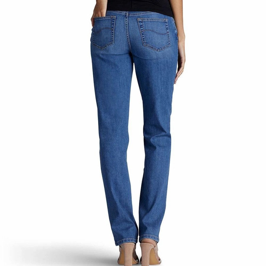 Jeans * | Petite Lee Relaxed Fit Straight-Leg Jeans