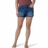 Shorts * | Women'S Wrangler High-Rise Vintage Cutoff Jean Shorts