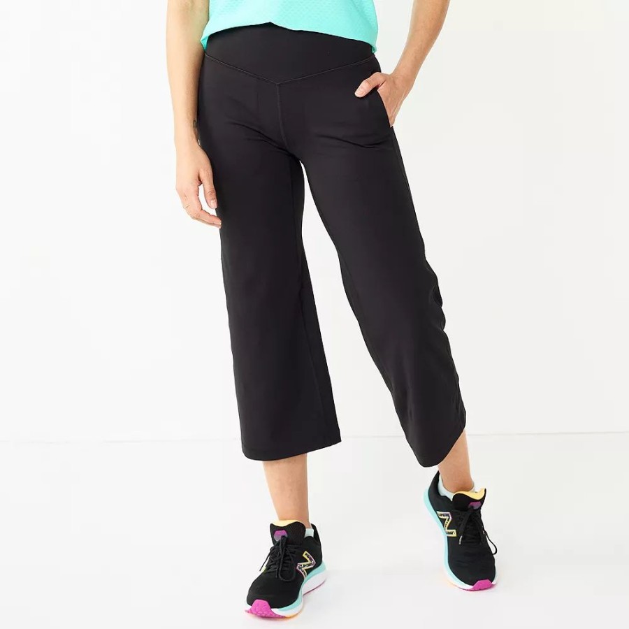 Pants * | Women'S Tek Gear Ultrastretch Wide Leg Crop Pant