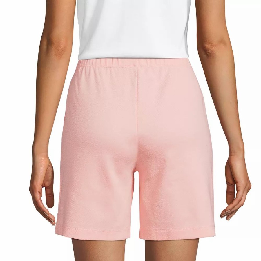 Shorts * | Petite Lands' End Sport High Waist Pull-On Shorts