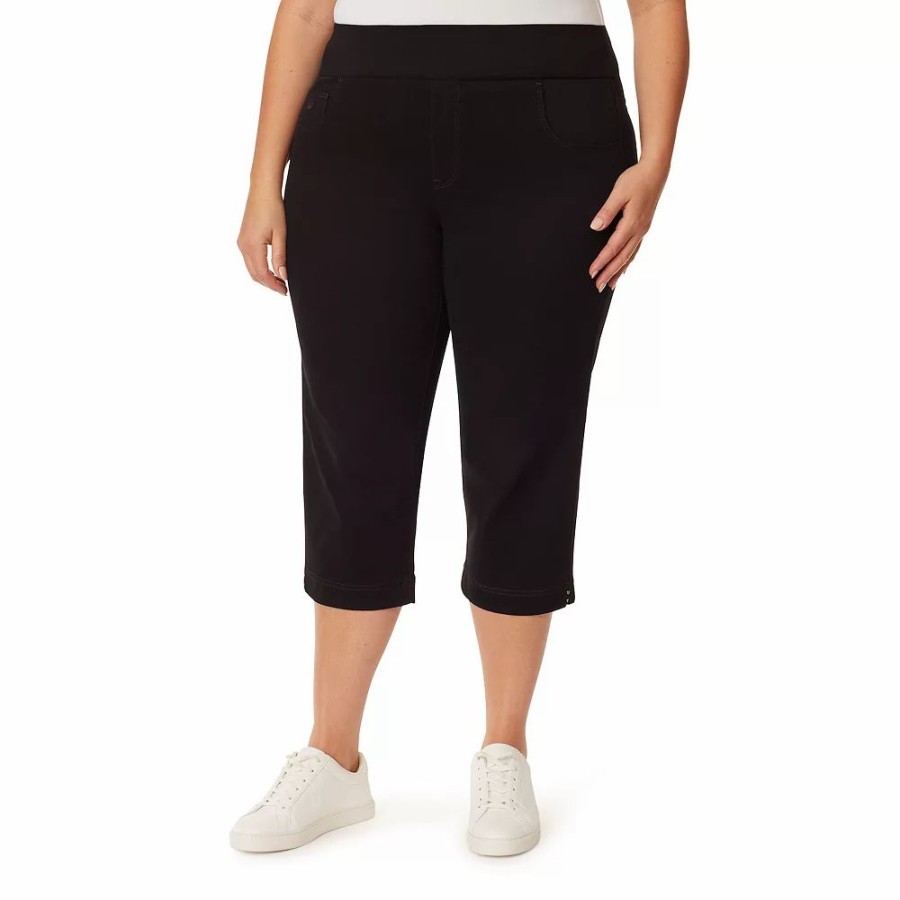 Crops & Capris * | Plus Size Gloria Vanderbilt Amanda Pull-On Capris