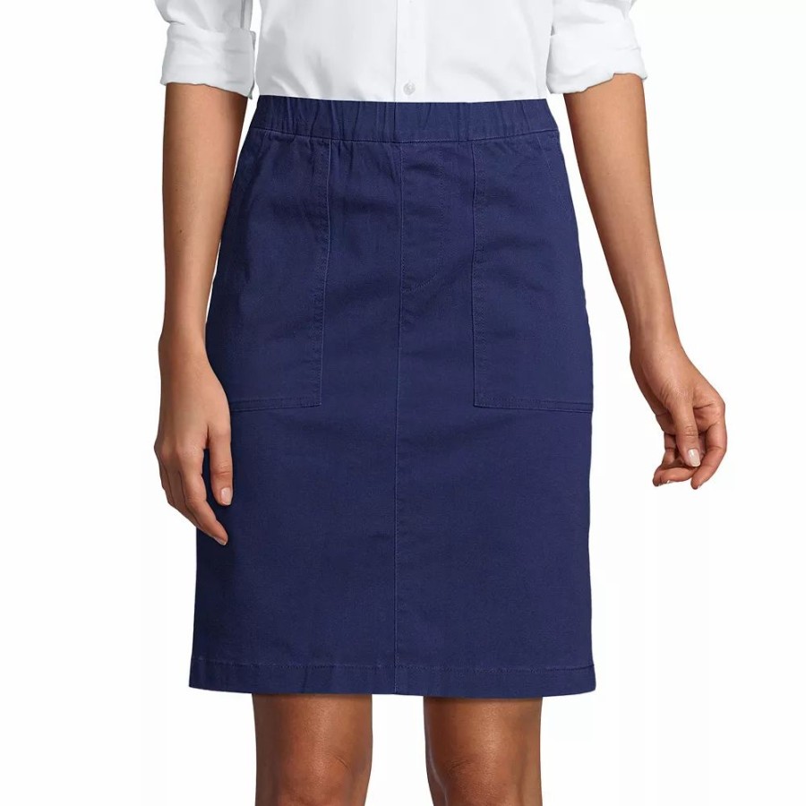 Skirts & Skorts * | Women'S Tall Lands' End Moisture Wicking Pull-On Chino Skort