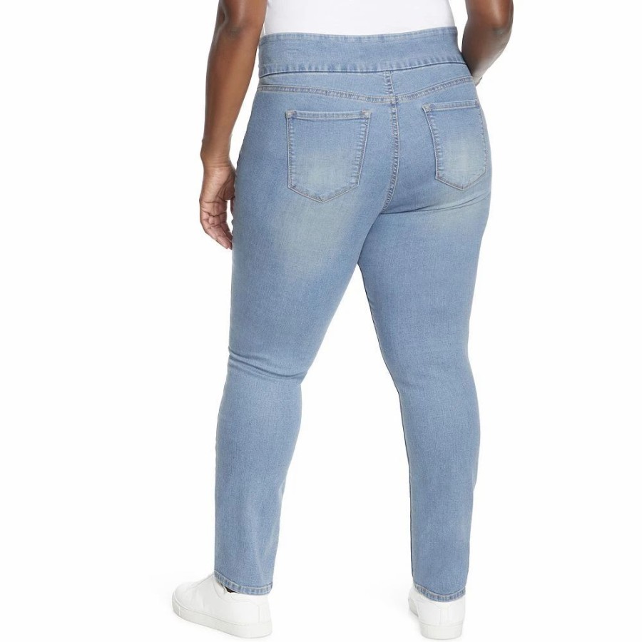 Jeans * | Plus Size Gloria Vanderbilt Amanda Pull On Pants