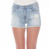 Pants * | Women'S White Mark 3 Ripped Jean Shorts