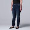 Jeans * | Plus Size Simply Vera Vera Wang Stretch High-Waisted Skinny Jeans