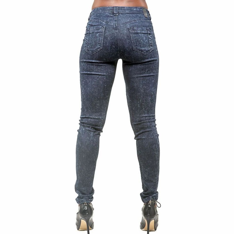 Jeans * | Poetic Justice Women'S Curvy Fit Stretch Denim Classic Skinny Jeans