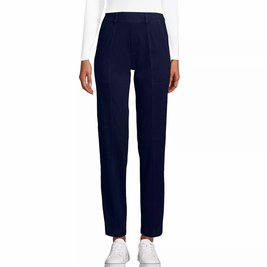 Pants * | Women'S Tall Lands' End Starfish Pull-On Utility Ankle Jeans