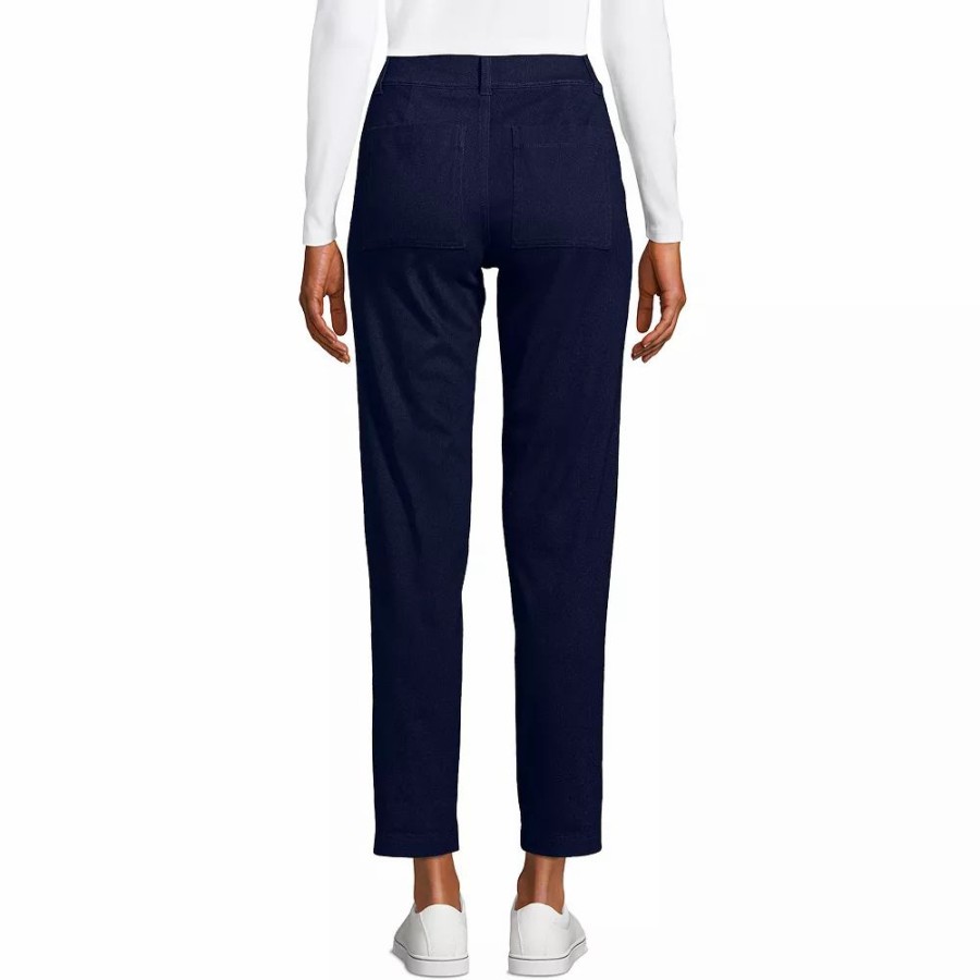 Pants * | Women'S Tall Lands' End Starfish Pull-On Utility Ankle Jeans