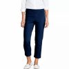 Pants * | Petite Lands' End Pull-On Chino Crop Pants