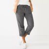 Crops & Capris * | Women'S Sonoma Goods For Life Paperbag Waist Capri Pants