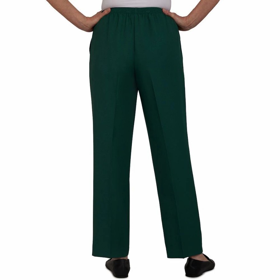 Pants * | Petite Alfred Dunner Classics Pull-On Straight-Leg Pants