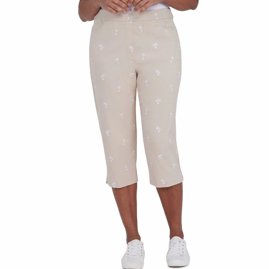 Crops & Capris * | Petite Alfred Dunner Key Largo Pull-On Capri Pants