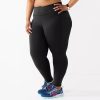 Pants * | Plus Size Tek Gear Core High-Waisted Side Pocket 7/8 Leggings