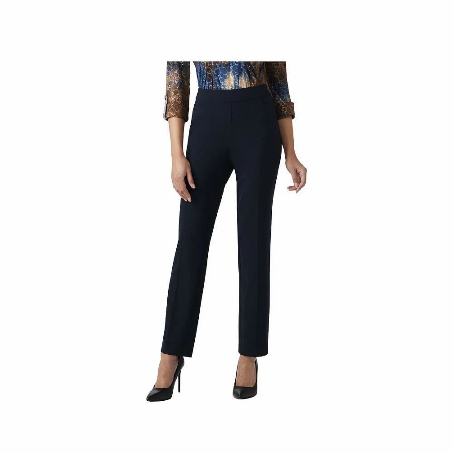 Pants * | Dressbarn Women'S Roz & Ali Secret Agent Comfort Pull On Tummy Control Pant With L Slit Pockets