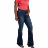 Jeans * | Poetic Justice Women'S Mid Rise Flare Jean