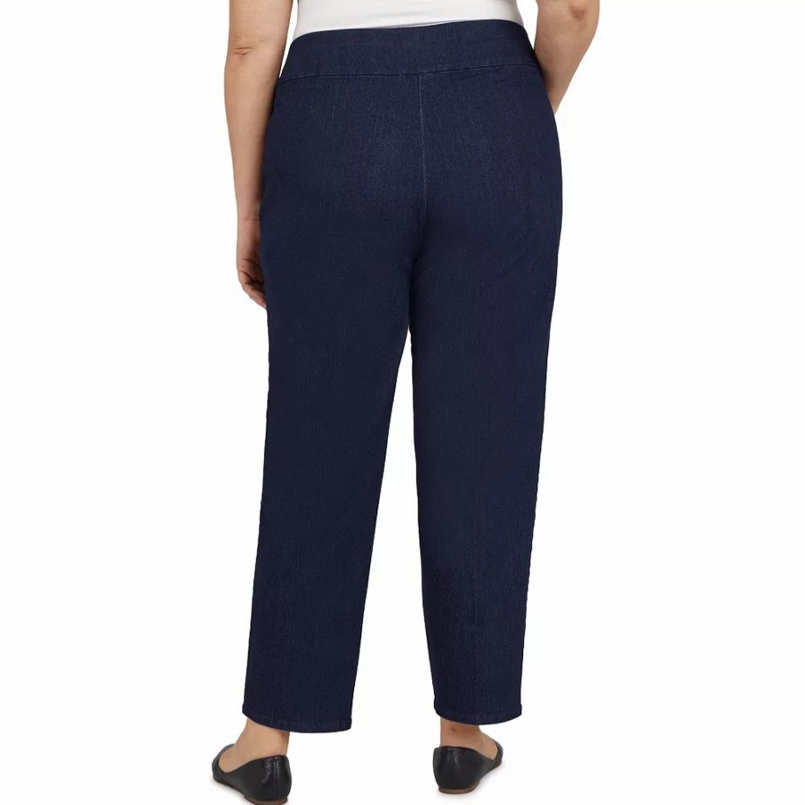 Pants * | Plus Size Alfred Dunner Classics Pull-On Straight-Leg Pants