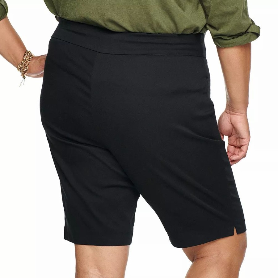 Shorts * | Plus Size Croft & Barrow Effortless Stretch Bermuda Shorts