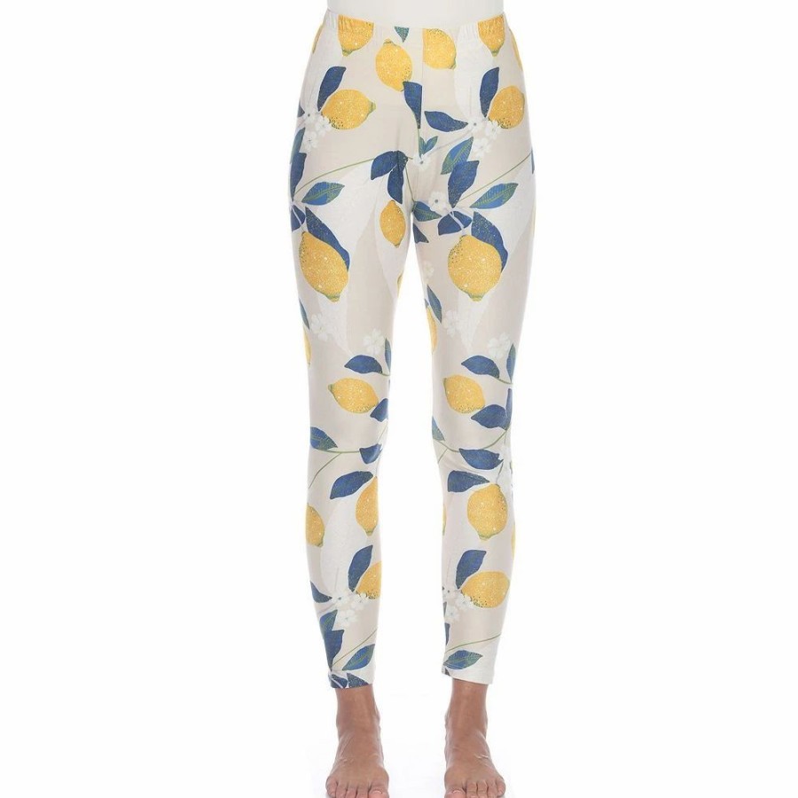 Pants * | Women'S White Mark Printed High-Waisted Leggings