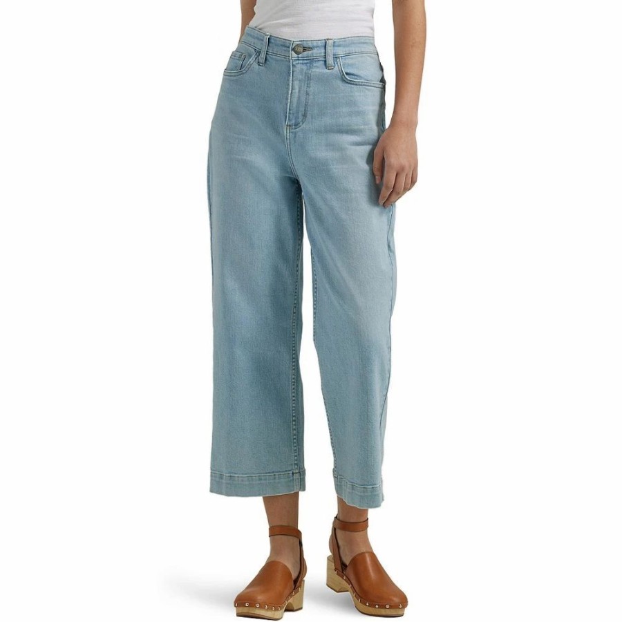 Crops & Capris * | Women'S Lee Legendary Wide-Leg Cropped Jeans