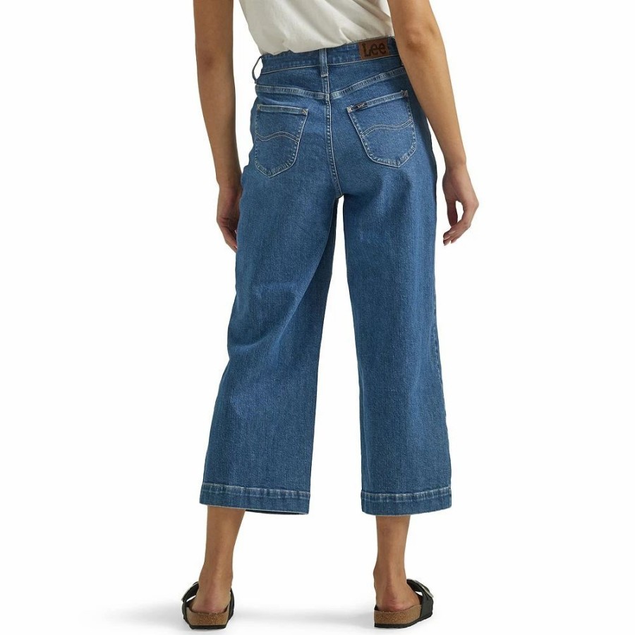 Crops & Capris * | Women'S Lee Legendary Wide-Leg Cropped Jeans