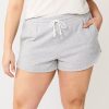 Shorts * | Juniors' Plus Size So Favorite Dolphin Hem Fleece Shorts