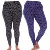 Pants * | Plus Size White Mark 2-Pack Leggings