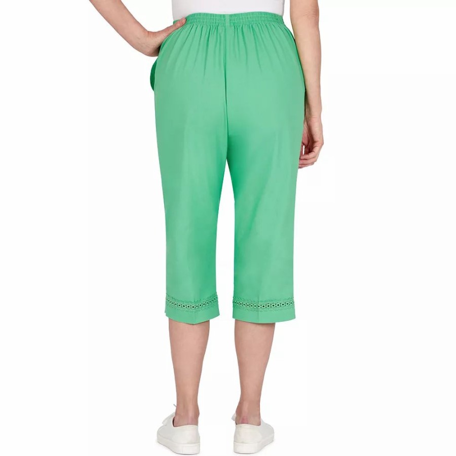 Crops & Capris * | Plus Size Alfred Dunner Tiki Time Lace Capri Pants