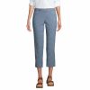 Crops & Capris * | Women'S Lands' End Chambray Pull-On Crop Pants