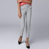 Pants * | Petite Simply Vera Vera Wang Pull-On Ankle Pants