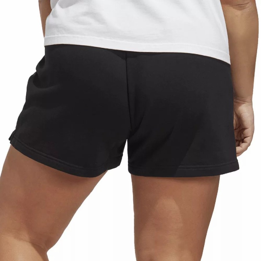 Shorts * | Plus Size Adidas Essentials Linear French Terry Shorts