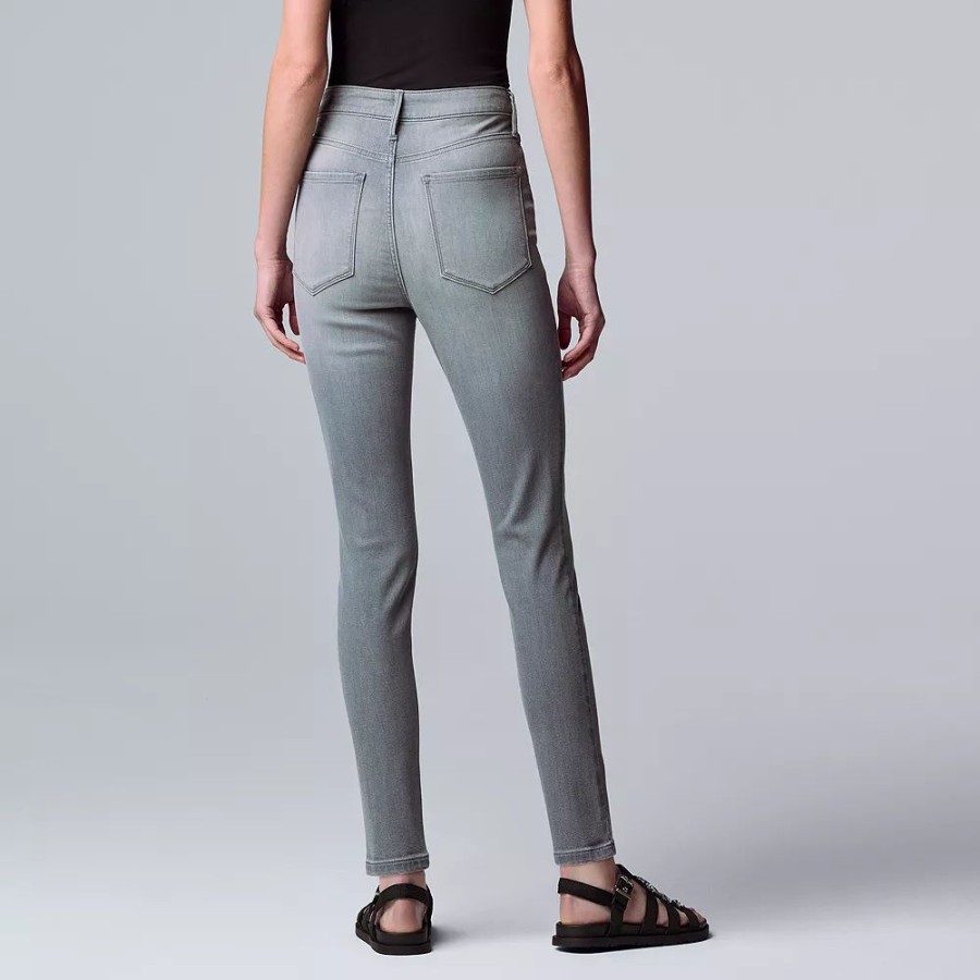 Jeans * | Women'S Simply Vera Vera Wang Powerstretch Skinny Jeans